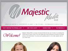 Tablet Screenshot of majestic-media.com